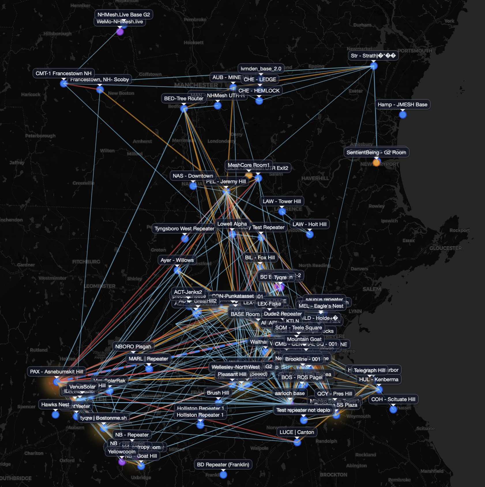 Boston MeshCore map